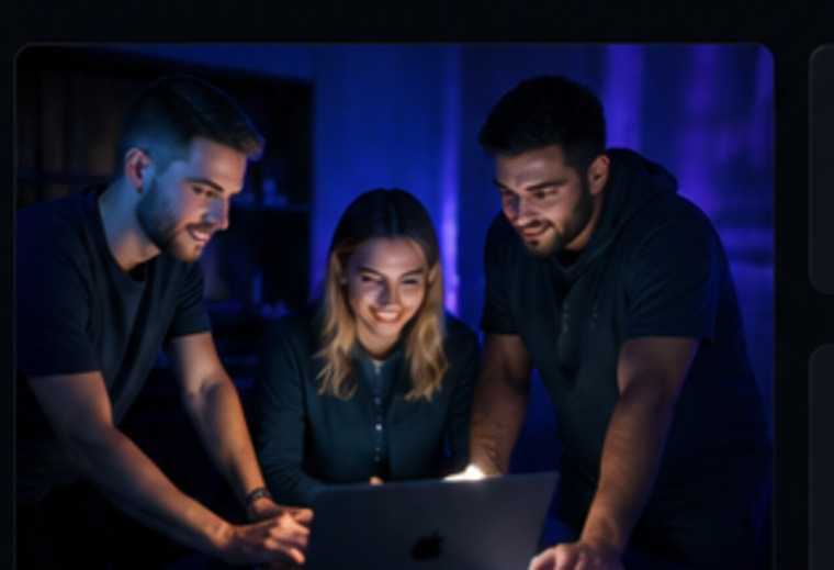 Team working on digital marketing strategy